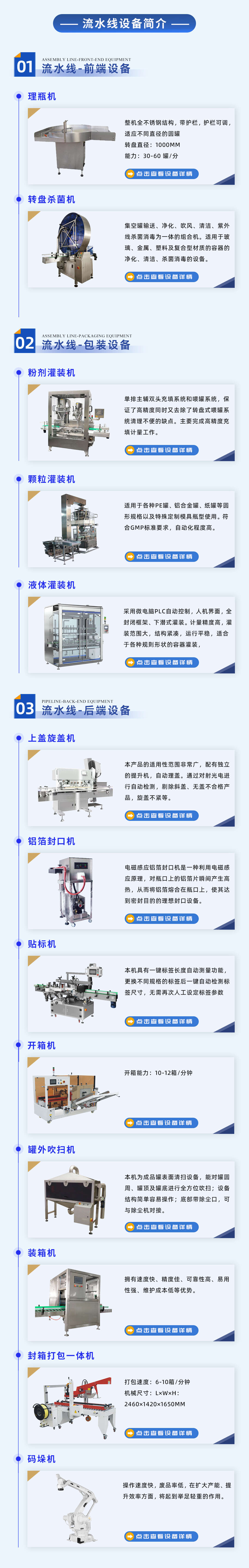 全自动颗粒灌装流水线